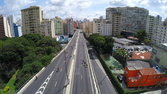 Elevado Minhocão na Cidade de São Paulo